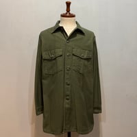 60s　US MILITARY　ユーティリティシャツ　Size 16½　シャツ袖　OG 107 COTTON SATEEN　ミリタリーシャツ　1967年　(S5145)