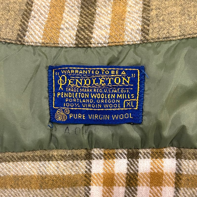 60s PENDLETON ウールチェックシャツ ペンドルトン 好配色 60s PENDLETON ウールチェックシャツ ペンドルトン 好配色