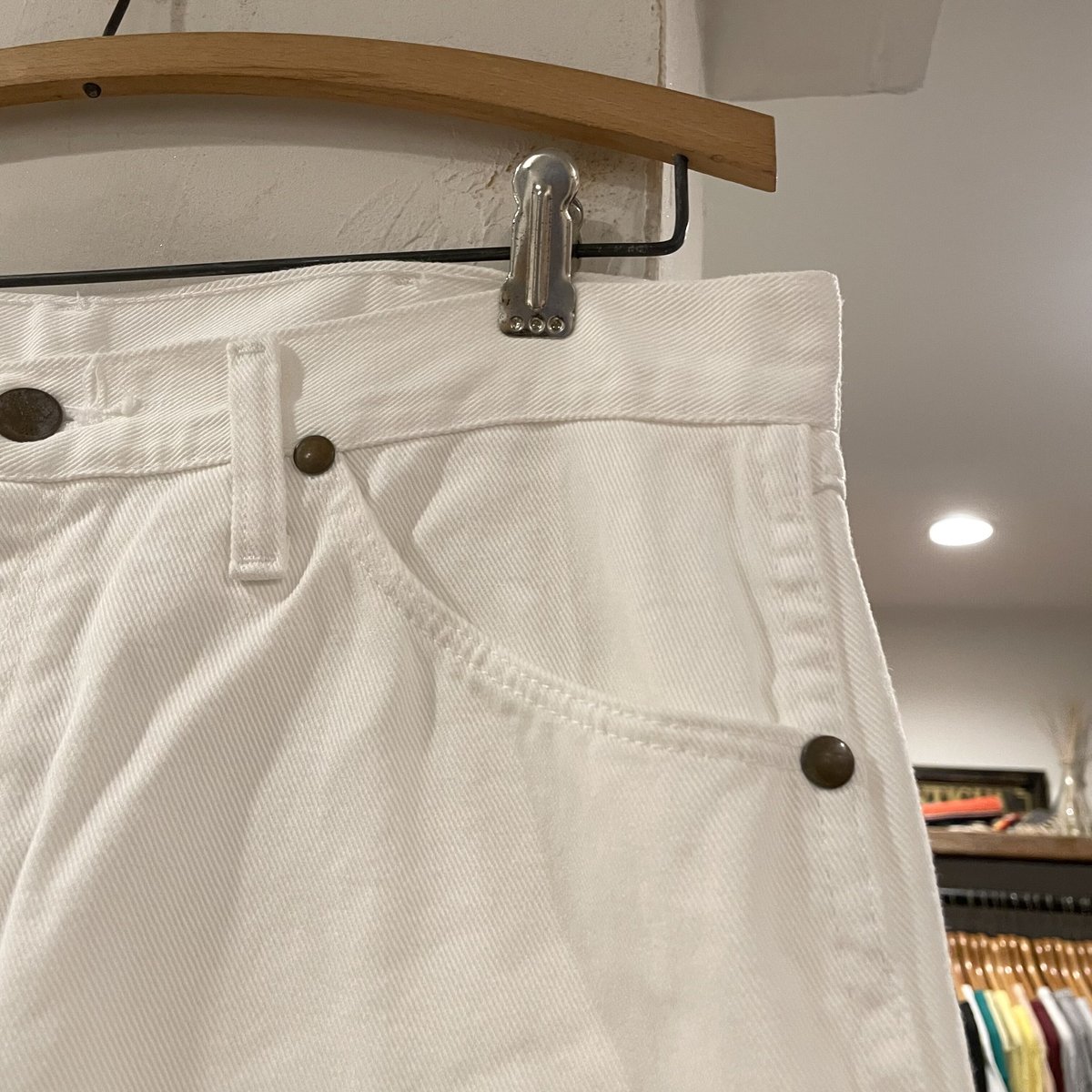 90s〜 Wrangler ホワイトデニムパンツ 13MWZWI ラングラー 90年代 (S1