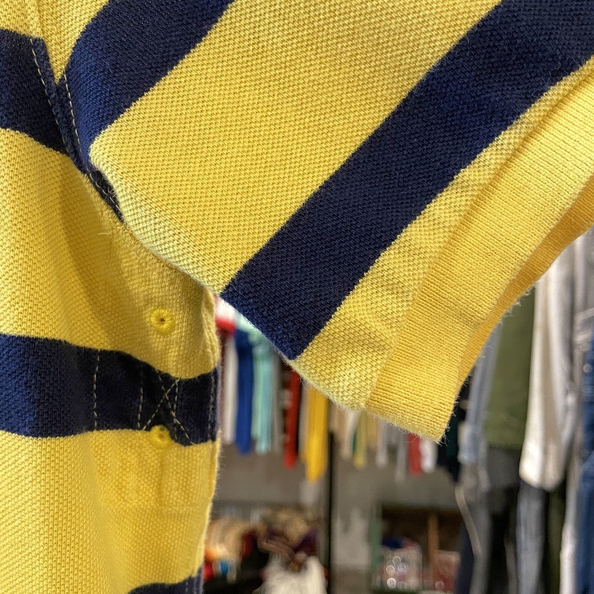 POLO by Ralph Lauren ラガーシャツ 黄×紺 ラグビーシャツ