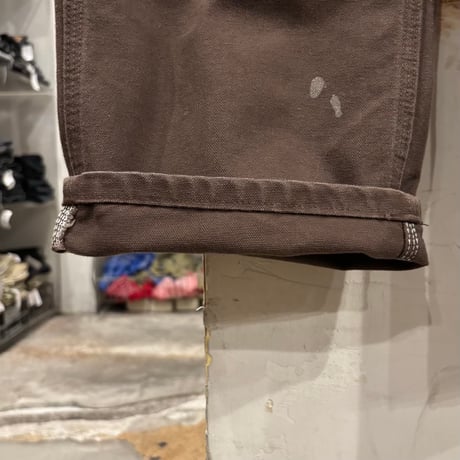 Carhartt　Double Knee Pants　36×30　ダック地　ペインターパンツ　ダブルニー　ワークパンツ　カーハート　ダークブラウン　(S5649)