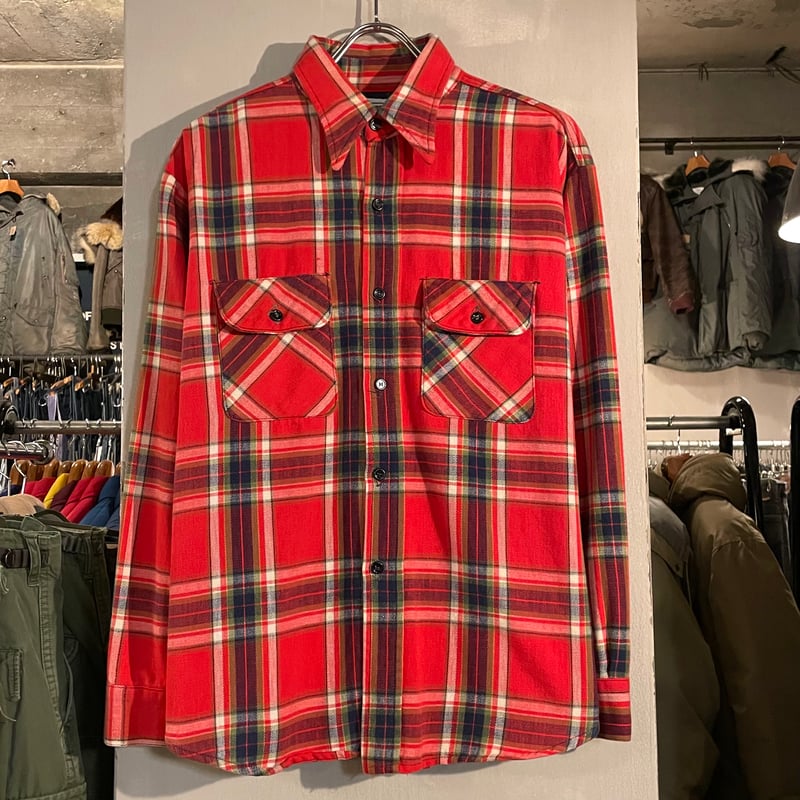 70s FIVE BROTHER L/S ネルシャツ USA製 Size XL コットンシャツ 70s FIVE BROTHER L/S ネルシャツ USA製 Size XL コットンシャツ