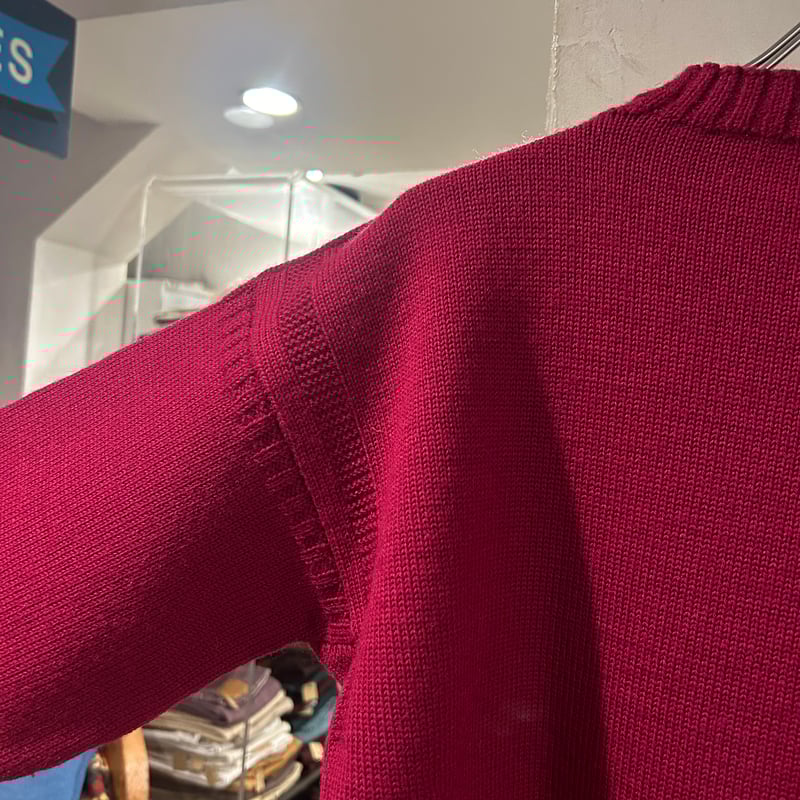 Le Tricoteur ガンジーセーター フィッシャーマンセーター 赤 (S4127