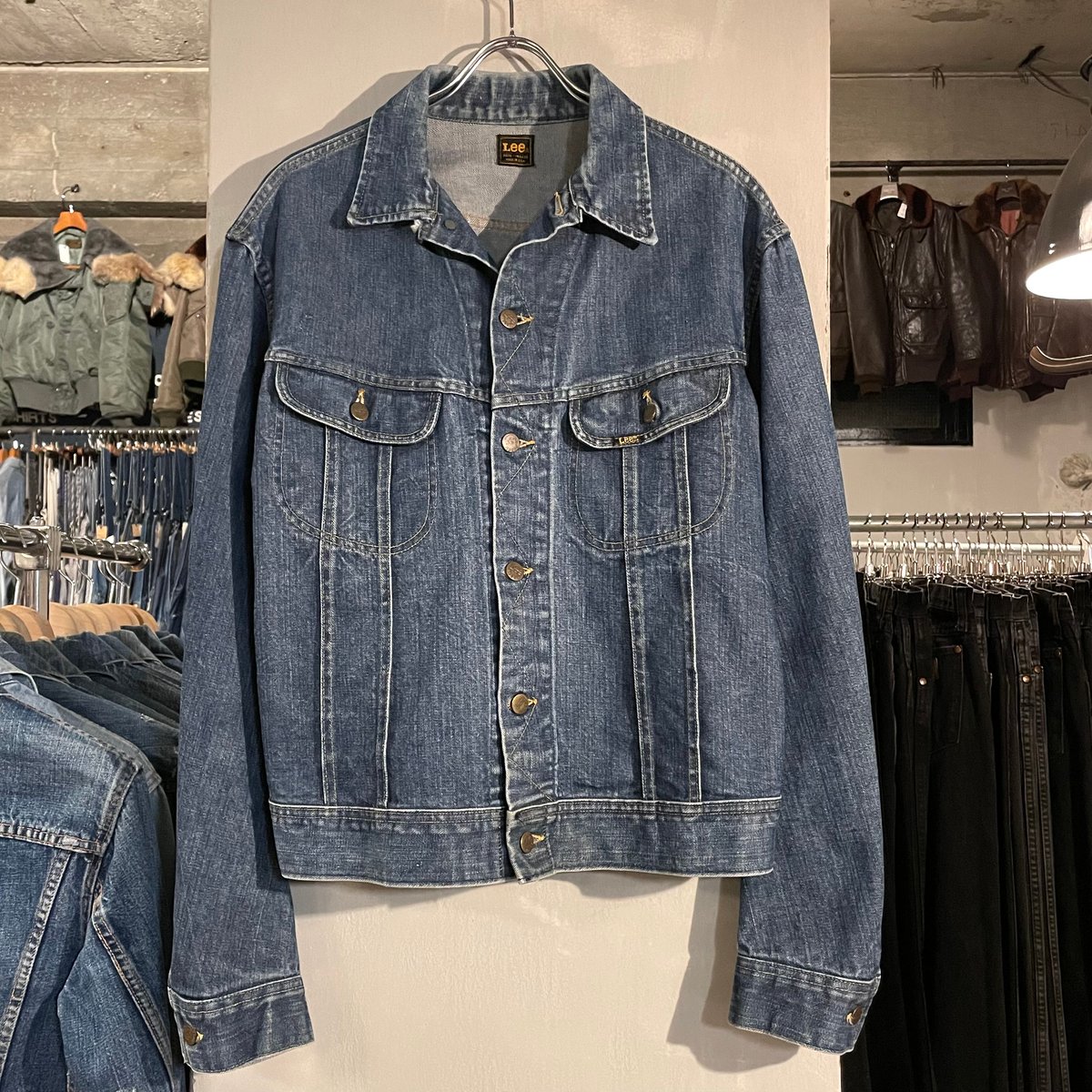 80s Lee 220-J デニムジャケット Size 44 USA製 リー ビッグ 80s Lee 220-J デニムジャケット Size 44 USA製 リー ビッグ