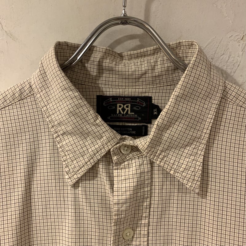 R*★様 RRL 三つ星 オンブレチェックシャツ XL ヴィンテージ90s 1361.jpg