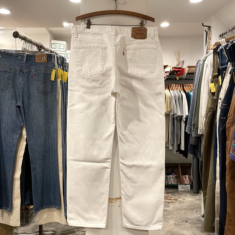 Levi's 501 90年代 リーバイス501 ホワイトデニムパンツ ボタン裏520