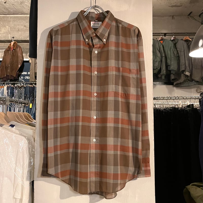 60s mr R L/S ボタンダウンシャツ 3点留BD ヴィンテージシャツ Size XL