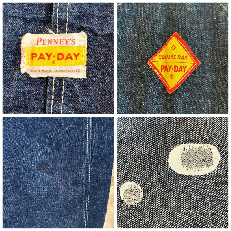 PAY DAY 50年代 デニムオーバーオール PENNEY'S UNION MADE 50s...