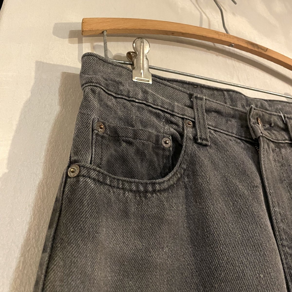 80s Levi's 505 0253 後染め ブラックデニム パンツ 30×30½ USA製...