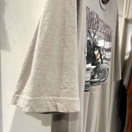 Harley-Davidson　ハーレーTシャツ　ショートスリーブ　グレー　USA製　(S2533)