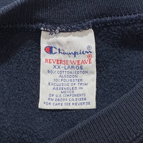 90s　Champion　リバースウィーブ　Reverse Weave　Size XXL　IOWA STATE　刺繡タグ　チャンピオン　(S5368)