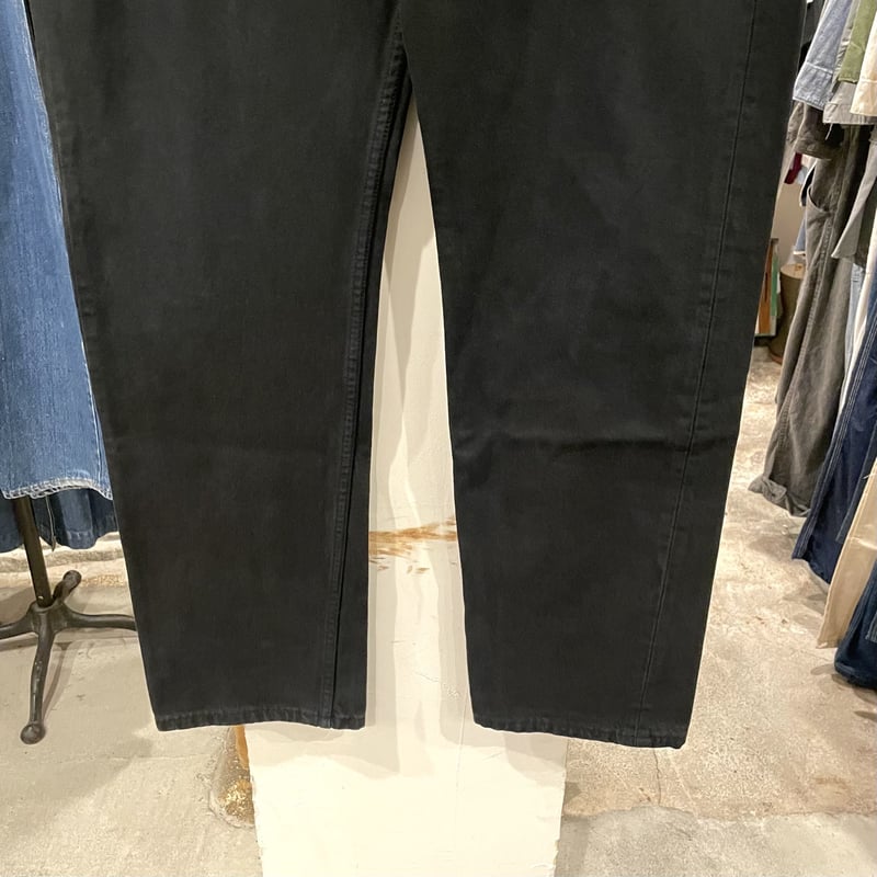 90s Levi's 501 後染めブラックデニムパンツ ユーロリーバイス