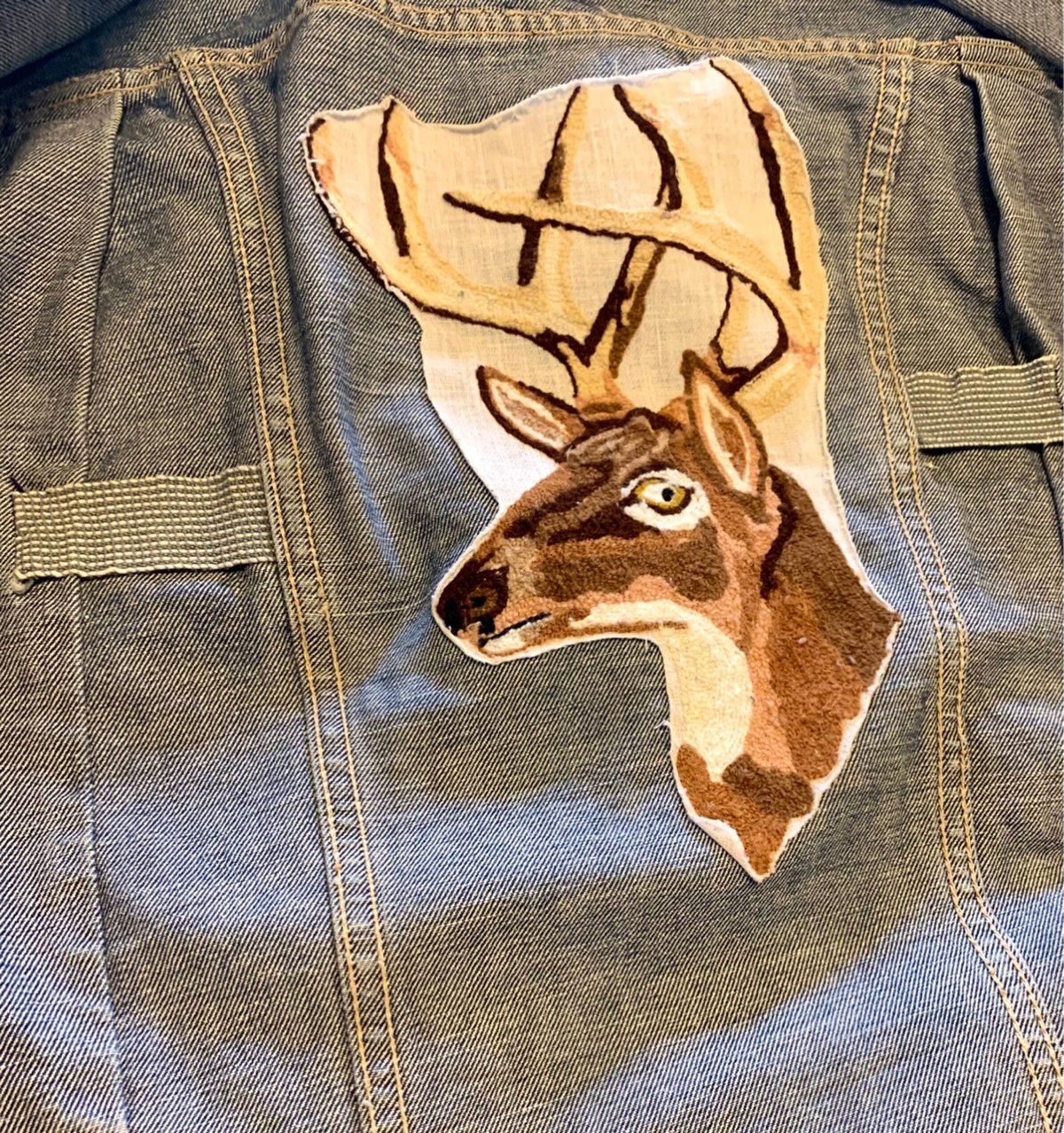 70s Wrngler 24MJZ ラングラー デニムジャケット USA製 鹿