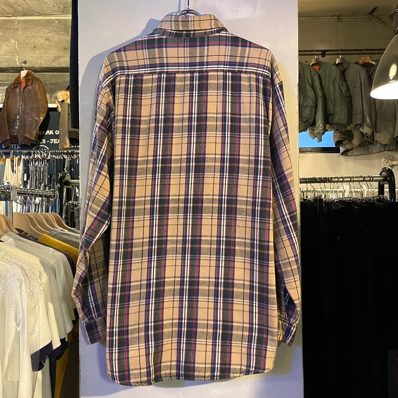80s FIVE BROTHER L/S ネルシャツ USA製 Size XL コットンシャツ 80s FIVE BROTHER L/S ネルシャツ USA製 Size XL コットンシャツ