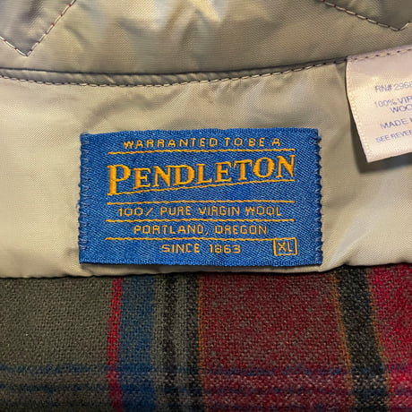 PENDLETON　Wool Shirt　USA製　ウールシャツ　チェック柄　ペンドルトン　(S3823)
