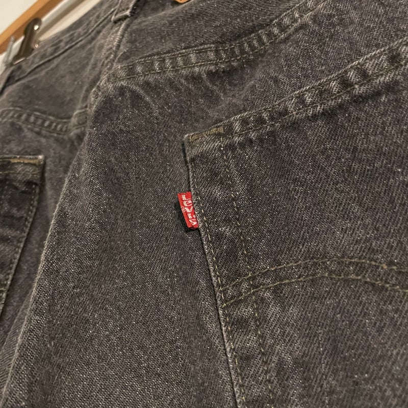 90s Levi's 501 先染め ブラックデニムパンツ 40×32 USA製 1995年