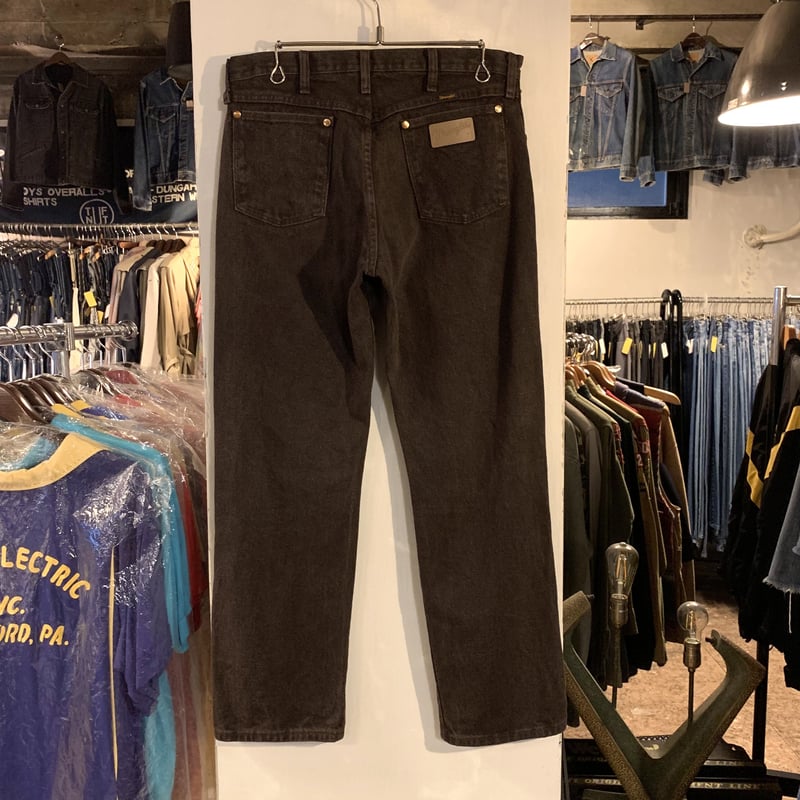 Wrangler 13MWZKL 32×30 カラーデニムパンツ ブラウン