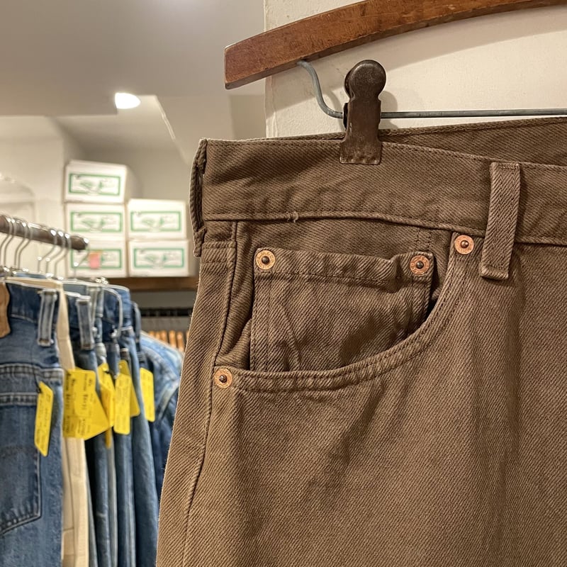 Levi's 501 90年代 リーバイス501 後染めカラーデニム ブラウン