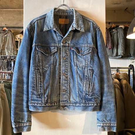 80s　Levi’s 70506 0316　デニムジャケット　USA製　Size 46　ブランケットライナー　リーバイス　1988年　ハチノス　(S4020)