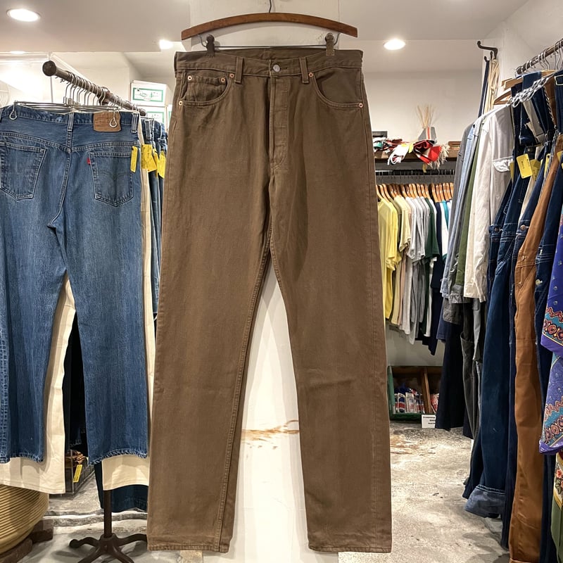 90s USA製 Levi's 501 カラーデニム ブラウン ゴールデンサイズ 楽天市場】USA製 LEVI'S 501 カラーデニム 90年代 リーバイス