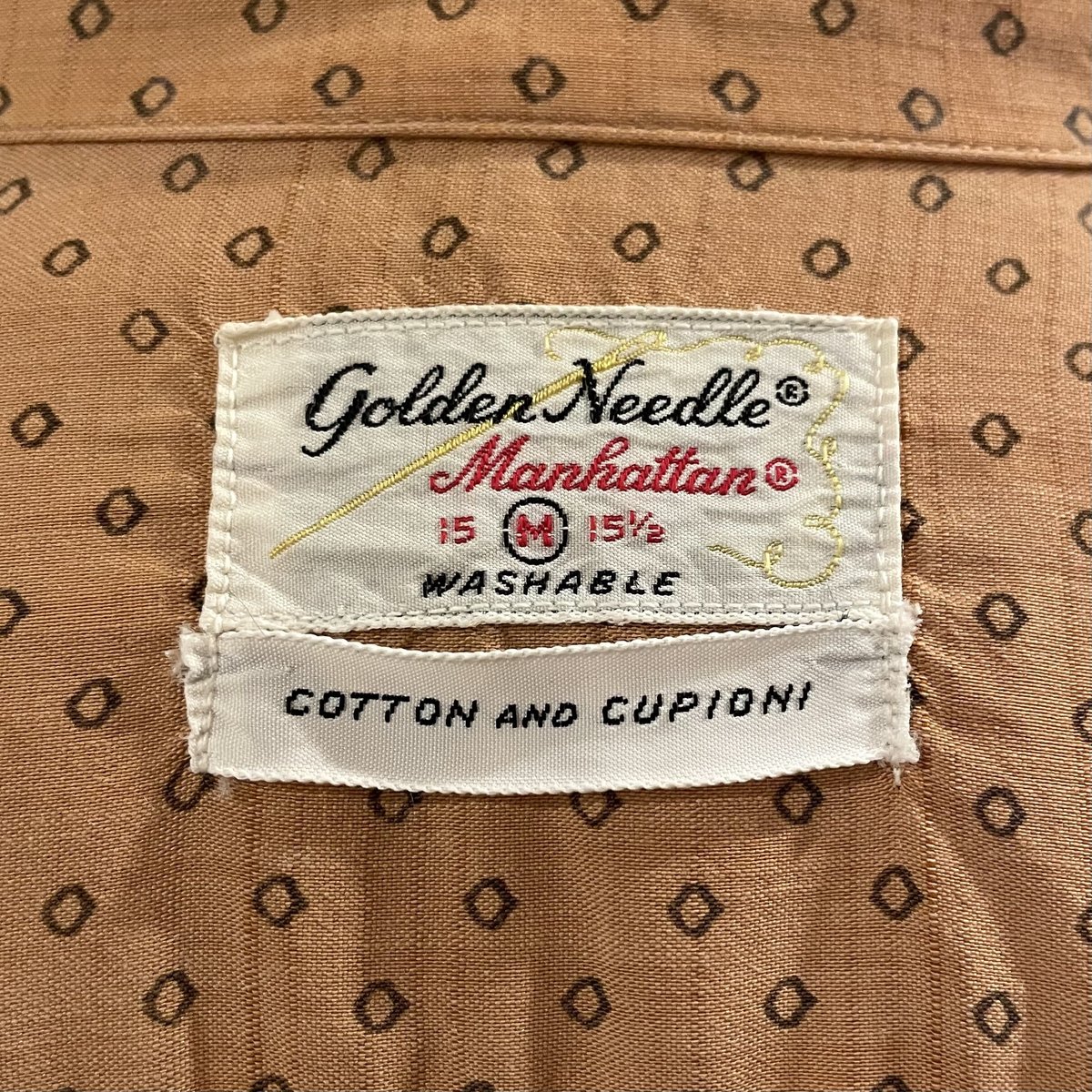 50s 美品 GOLDEN NEEDLE MANHATTANオープンカラーシャツ