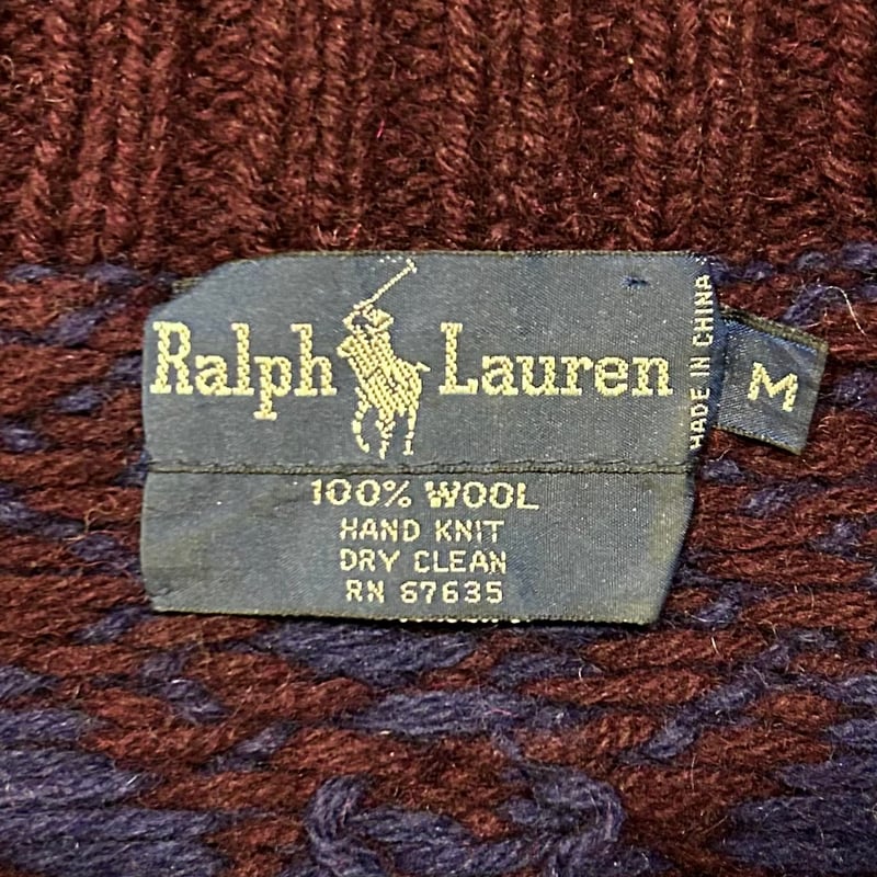 Ralph Lauren ウールセーター ラルフローレン タートルネック 総 Ralph Lauren ウールセーター ラルフローレン タートルネック 総