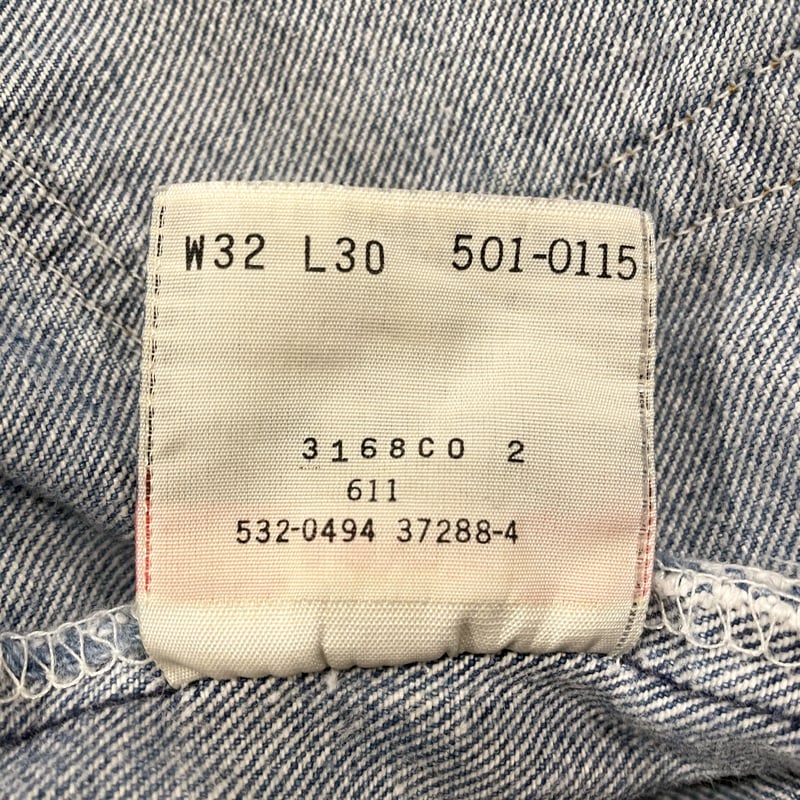 Levis 501-0115 1994年 USA製 ボタン裏532 リーバイス (S0726)
