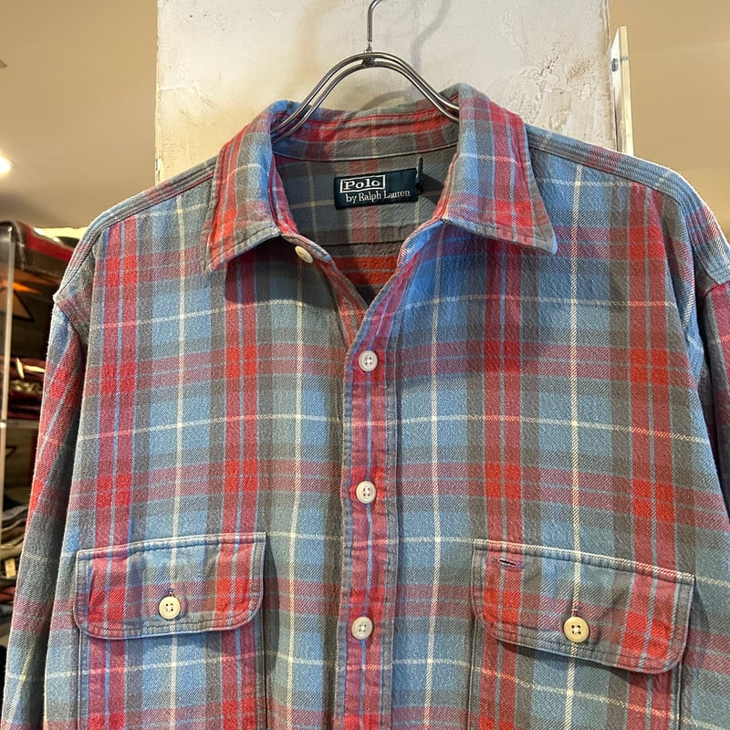 Polo by Ralph Lauren L/Sネルシャツ ラルフローレン Size LT 長 Polo by Ralph Lauren L/Sネルシャツ ラルフローレン Size LT 長