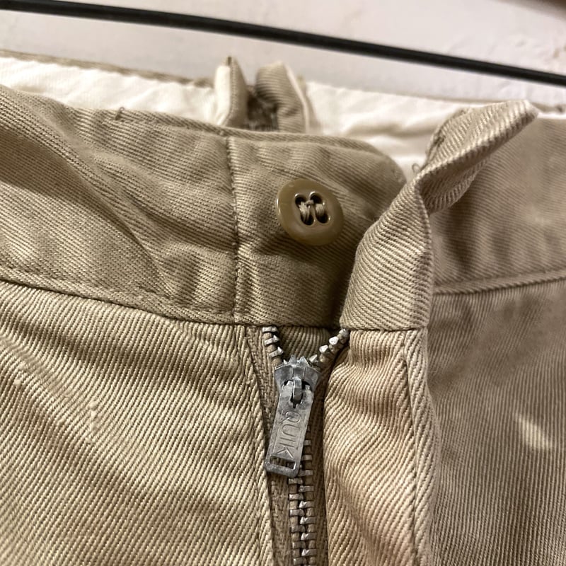60s US ARMY COTTON KHAKI TROUSERS 60年代 コットンチノパン