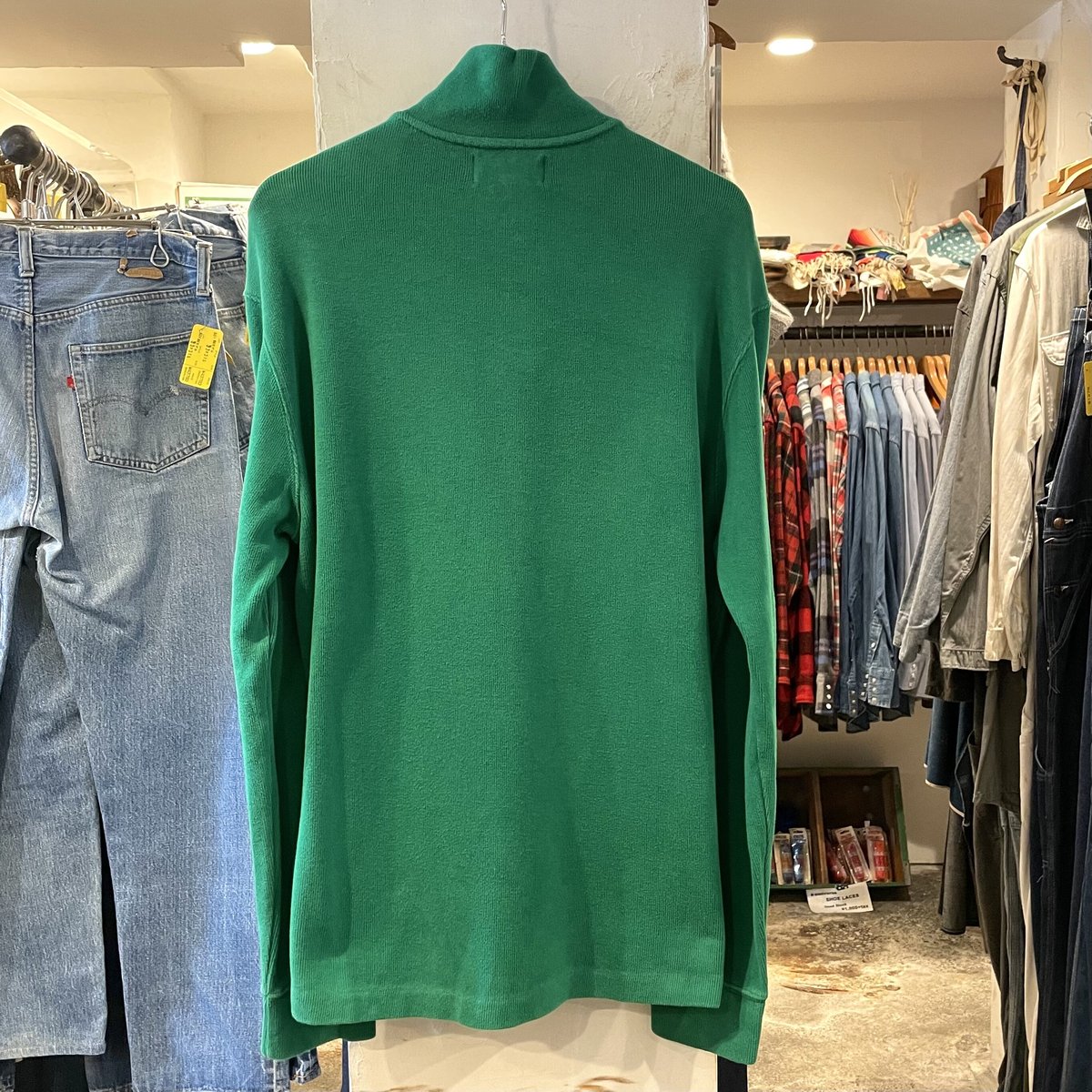 POLO by Ralph Lauren ハーフジップスウェット グリーン ポロ POLO by Ralph Lauren ハーフジップスウェット グリーン ポロ