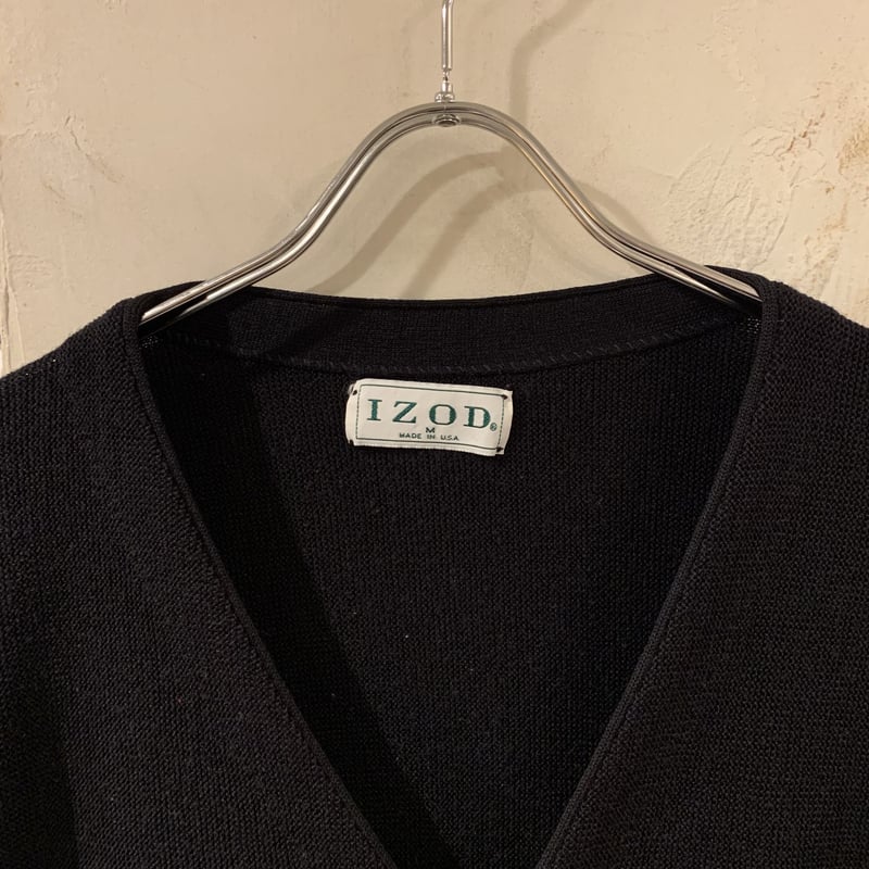 IZOD アクリルカーディガン アイゾッド USA製 黒 M (S3525) | DUFF