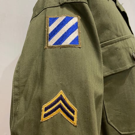 50s　US ARMY M-47 HBT JACKET　DEAD STOCK　Size SMALL　ミリタリージャケット　ヘリンボーンツイル　1951年　(S5703)