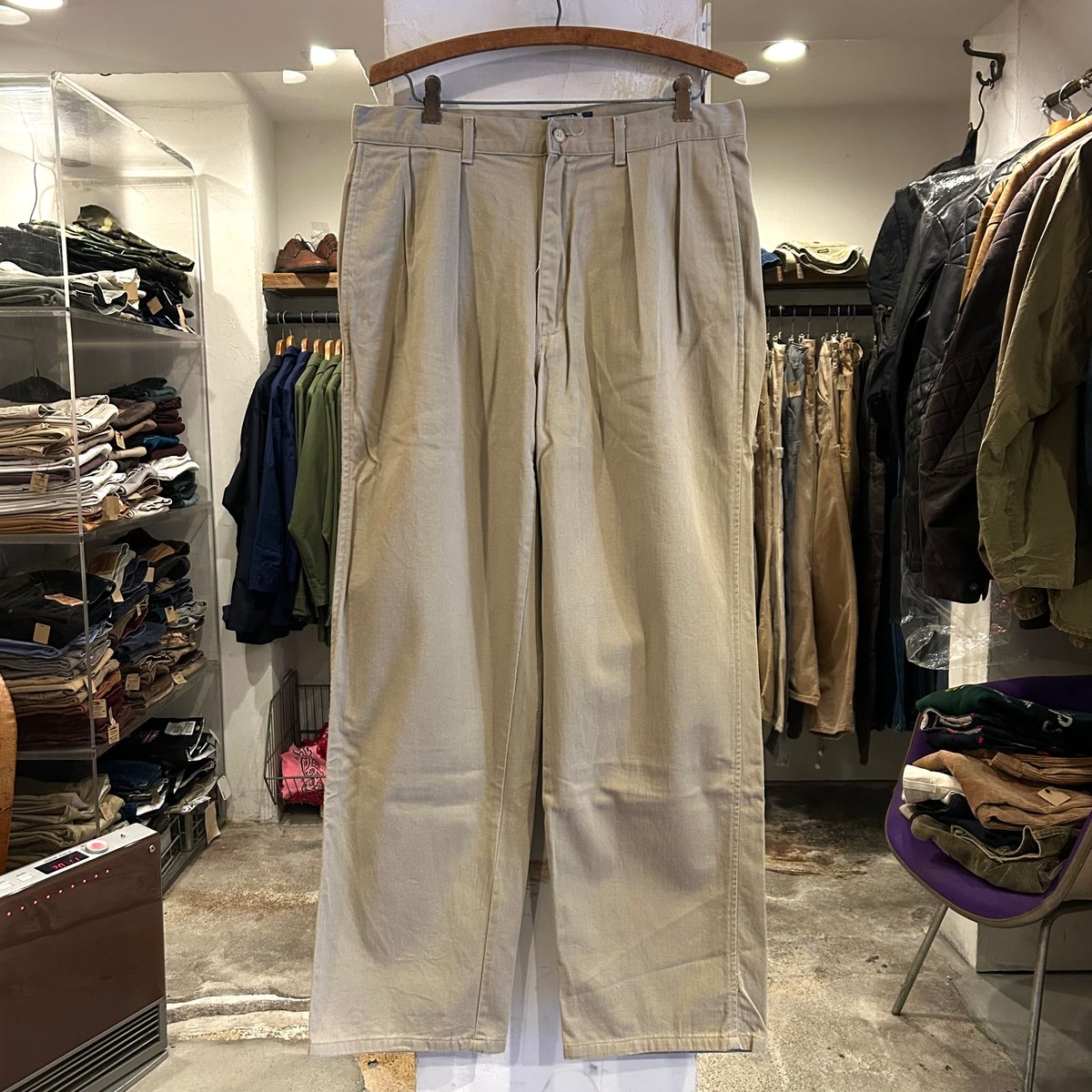 90's ラルフローレン ポロチノ ベージュ USA製 90s Polo by Ralph Lauren ポロチノ ラルフローレン チノパン