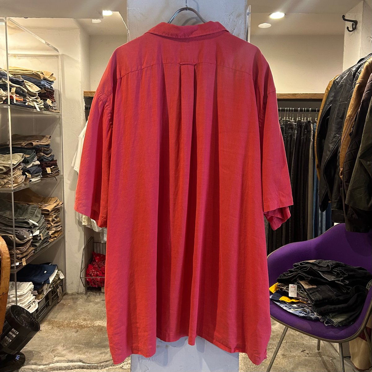 Polo Ralph Lauren 赤 リネン 長袖シャツ S ラルフローレン リネンシャツ S 赤 麻100% レッド - メルカリ