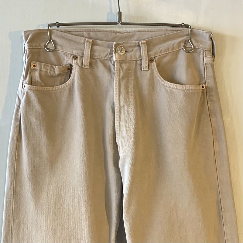 90s Levi's 501 0141 カラーデニムパンツ ベージュ 1999年 UK製 90s Levi's 501 0141 カラーデニムパンツ ベージュ 1999年 UK製