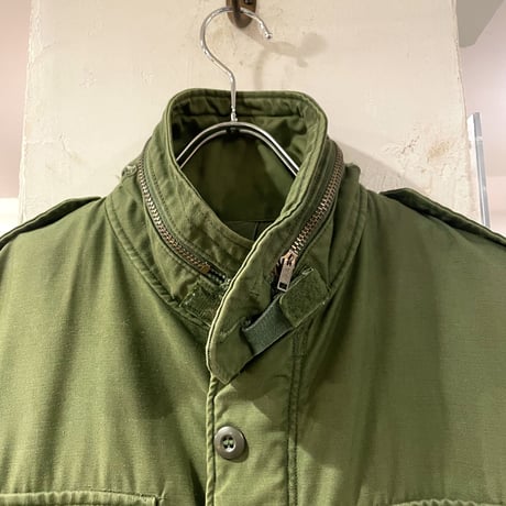 70s　US MILITARY　M-65 Field Jacket　3rdタイプ　ブラスジップ　フィールドジャケット　1972年　ミリタリージャケット　(S1736)