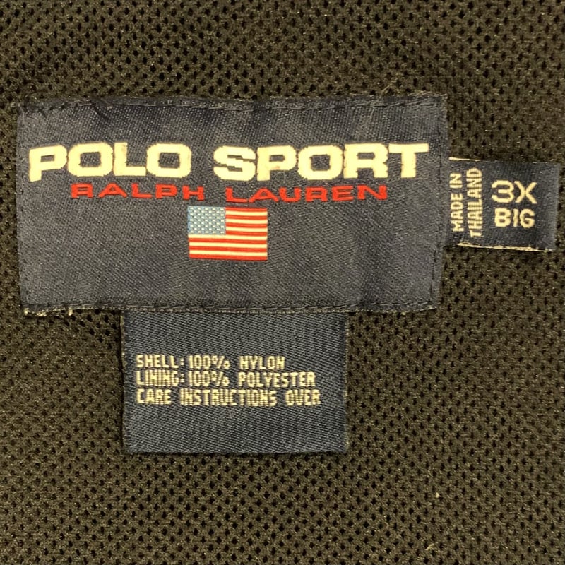 90s POLO SPORTS ポロスポーツ ナイロンジャケット ワッペンロゴ 90's POLO SPORT Ralph Lauren ナイロンジャケット 刺繍