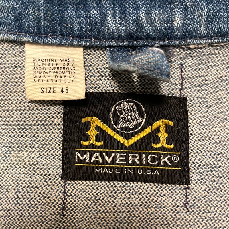 70s MAVERICK デニムジャケット USA製 Size 46 マーベリック ラングラー...