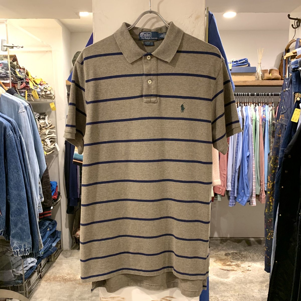 【新品】ポロラルフローレン　ラルフローレン　現行にちかい ポロシャツ　ボーダー POLO by Ralph Lauren S/Sポロシャツ ボーダー ラルフローレン (S26