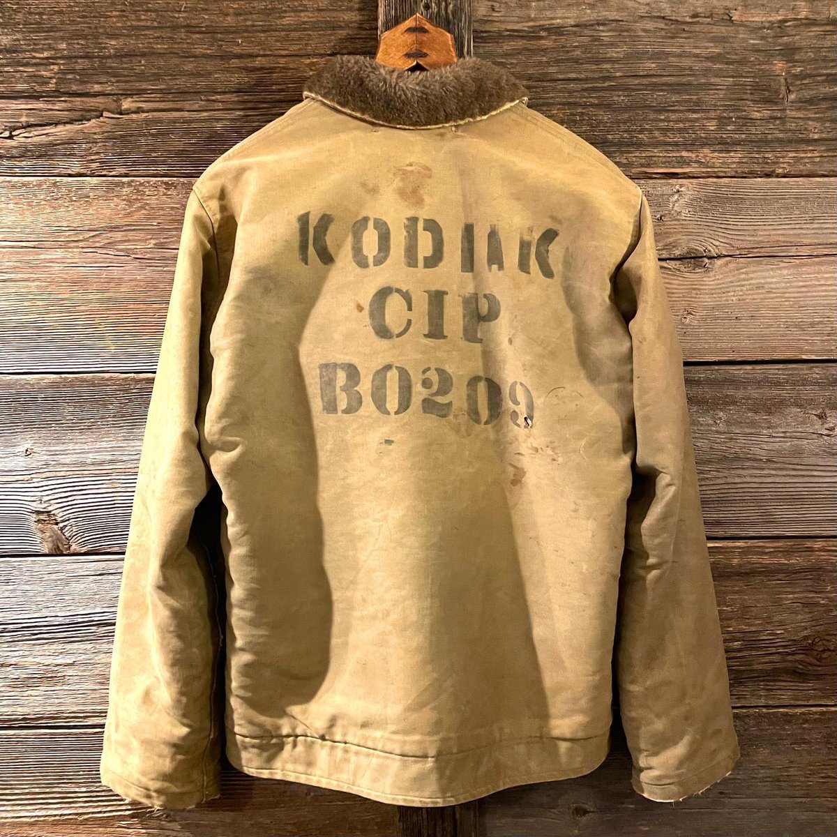 40s オリジナルN-1デッキジャケット デカタロン US NAVY 40s N-1 DECK JACKET TALONジップ コの字留 デッキジャ