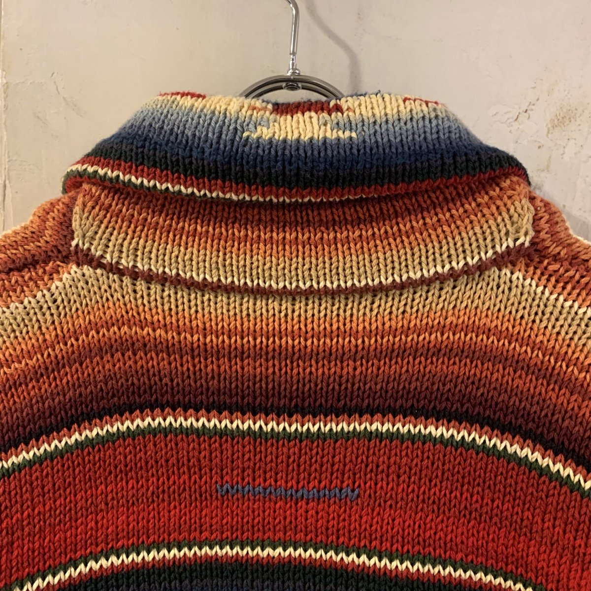 LAUREN Ralph Lauren ネイティブ柄 ショールカラーニット LAUREN Ralph Lauren ネイティブ柄 ショールカラーニット