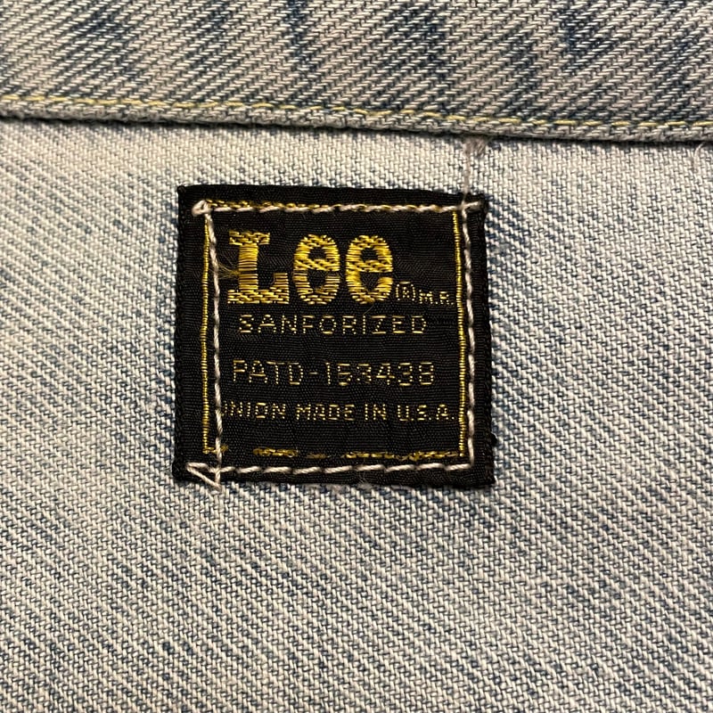 70s Lee 220-J デニムジャケット USA製 Size 48 リー ビッグサイズ 雰