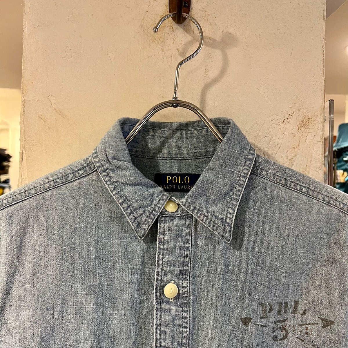 POLO RALPH LAUREN シャンブレーバンドカラーシャツ 楽天市場】ポロ ラルフローレン ボーイズ シャンブレー デニム