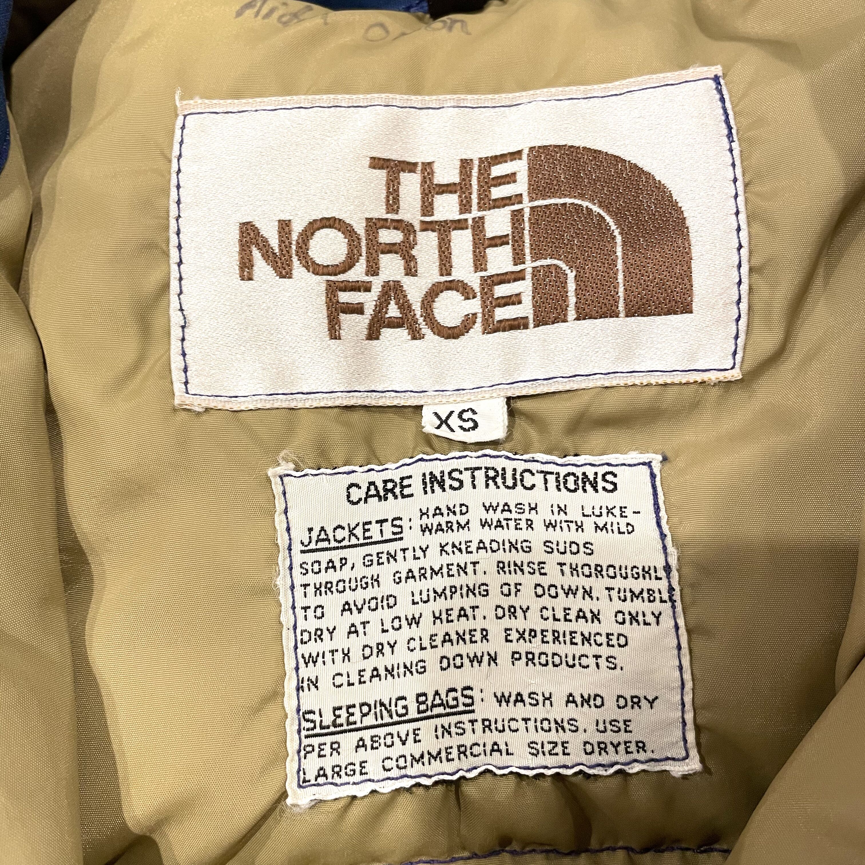 THE NORT FACE 70s 茶タグ ダウンベスト ボタン刻印あり ノース
