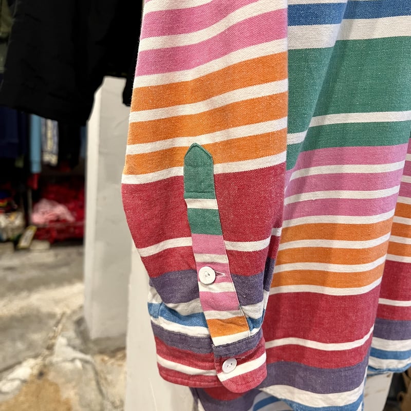 90s POLO by Ralph Lauren L/Sラガーシャツ ラルフローレン ボーダー