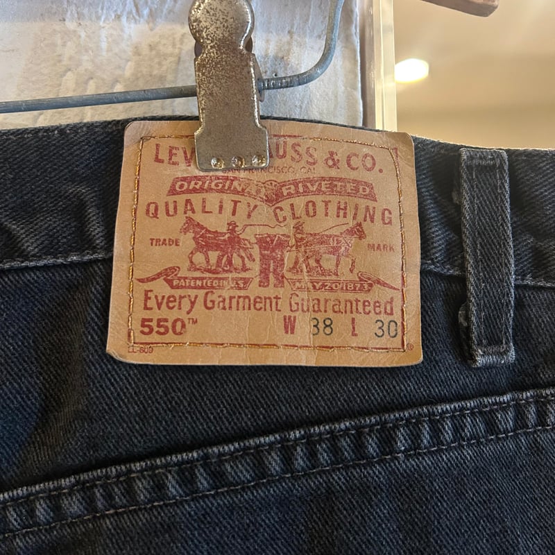 00s Levi's 550 0260 リーバイス ブラックデニムパンツ 36×29 ½ US