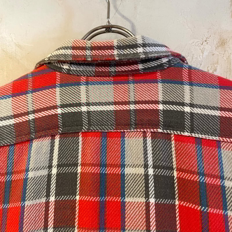 70s BIG MAC L/S ネルシャツ USA製 Size L コットンシャツ ビッグマッ