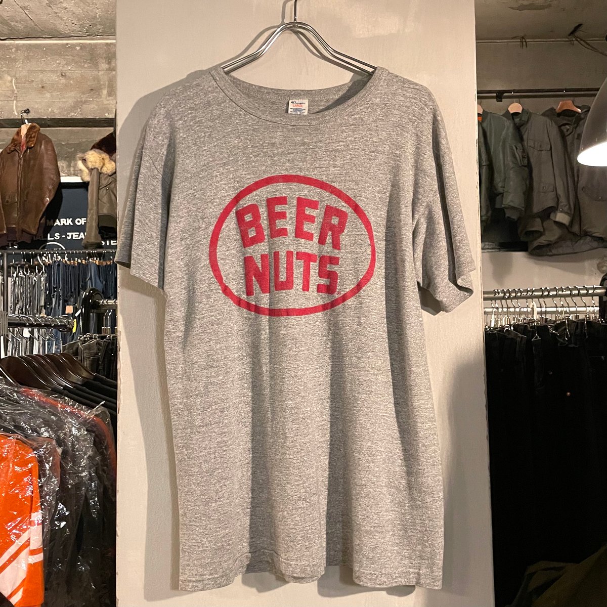 80s Champion S/S Tシャツ 88/12 Size L USA製 BEER NU 80s Champion S/S Tシャツ 88/12 Size L USA製 BEER NU