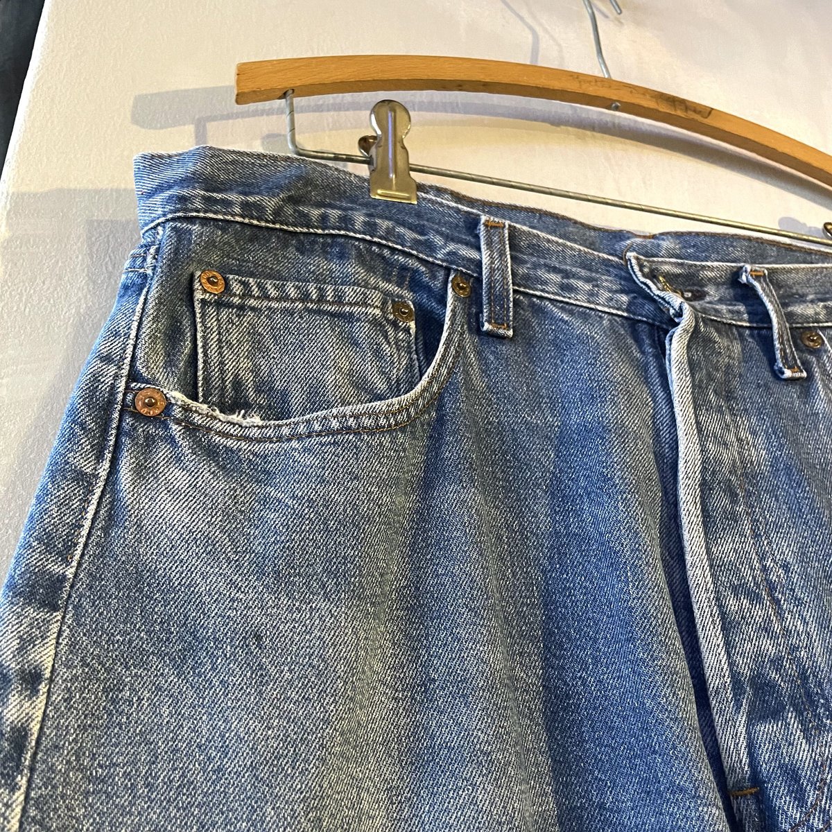 80s Levi's 501 35×33 赤耳 ボタン裏555 ヴィンテージデニム USA製