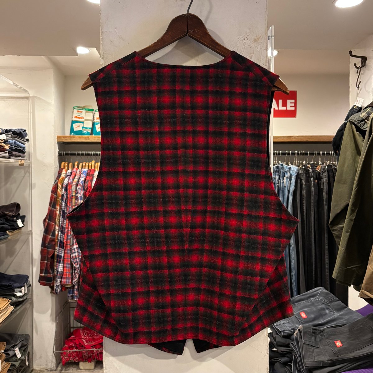 40s PENDLETON Wool Vest USA製 チェック柄 ウールベスト ペンドル